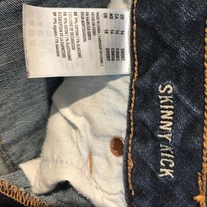 American Eagle 14 short skinny kick jeans